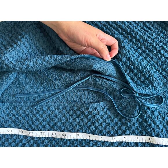 Dolan Anthro Left Coast Collection Blue Textured Knit Duster Cardigan Small - Picture 7 of 9